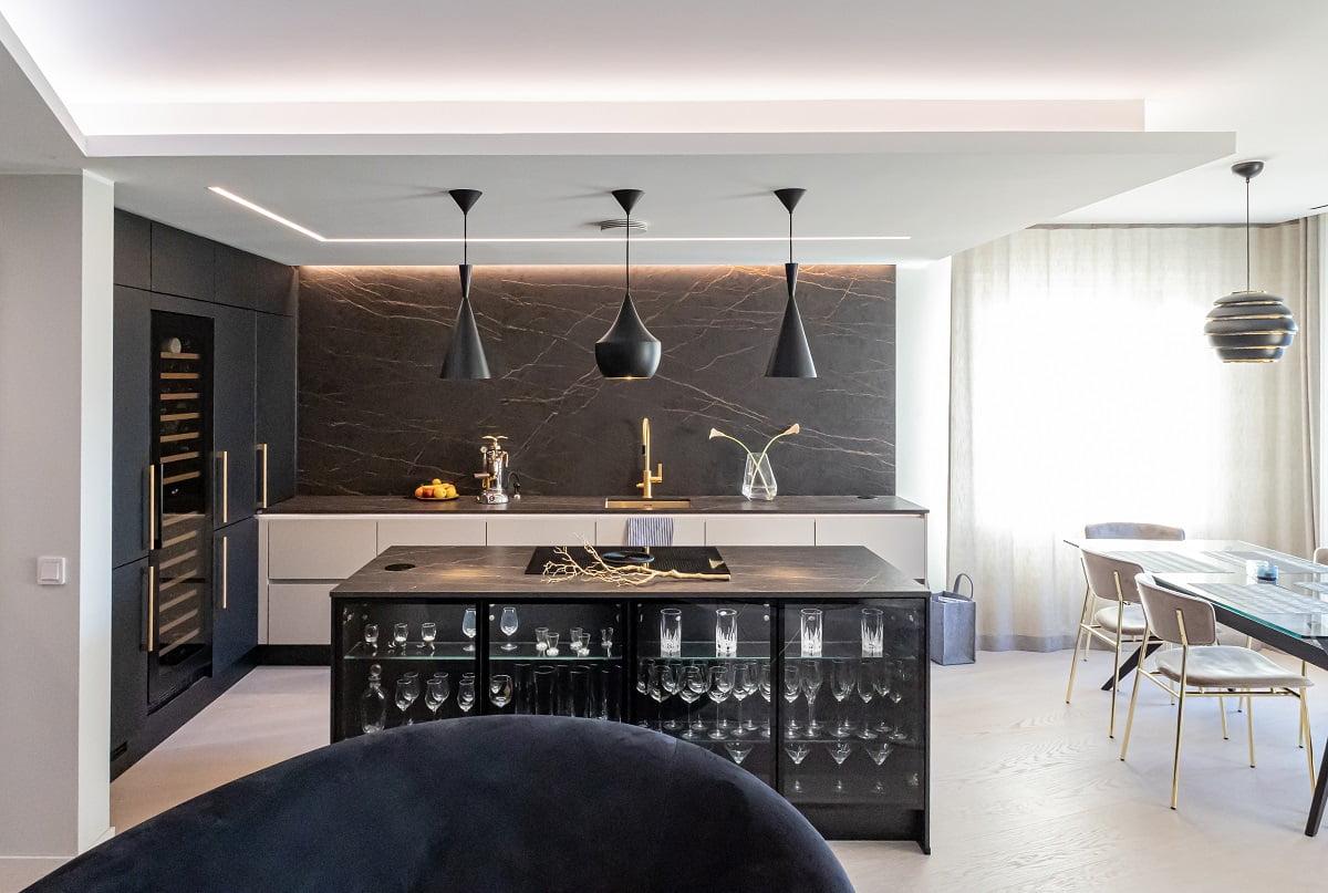 How is lighting design used in homes? Kitchen lighting is done on a floor-by-floor basis.