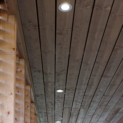 Asuntomessut 2014: R023 harjattu alumiini spotti terassin katossa linjassa. Ledstore.fi