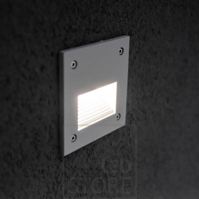 LED-porrasvalo/muurivalo IN-WALL OUT 2 HARMAA on kosteussuojattu (IP55). Kulkuväylien valaiseminen luo turvallisuutta ja lisää viihtyvyyttä. Ledstore.fi