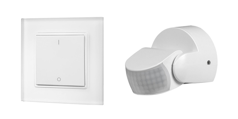 Wireless dimmer and motion sensor