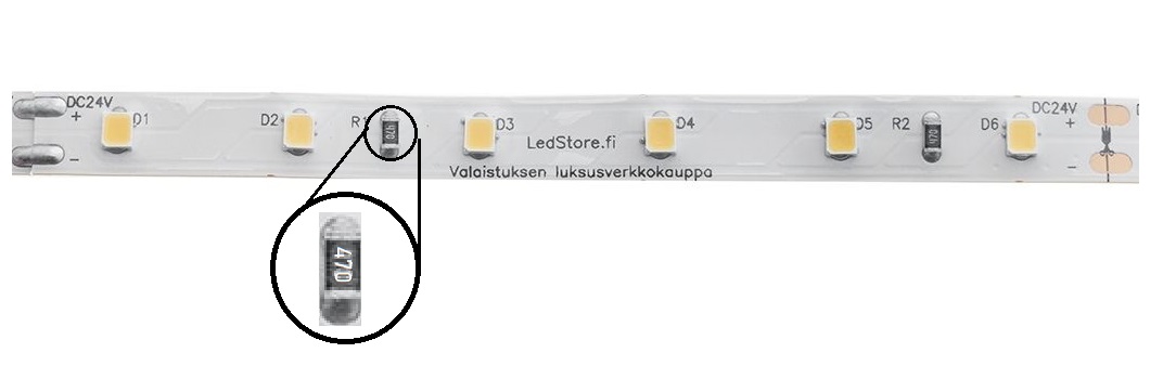 Led nauhan IC piiri - LedStore Led nauhan IC piiri jonka vuoksi led-muuntaja voi olla tasajännitteellä toimiva