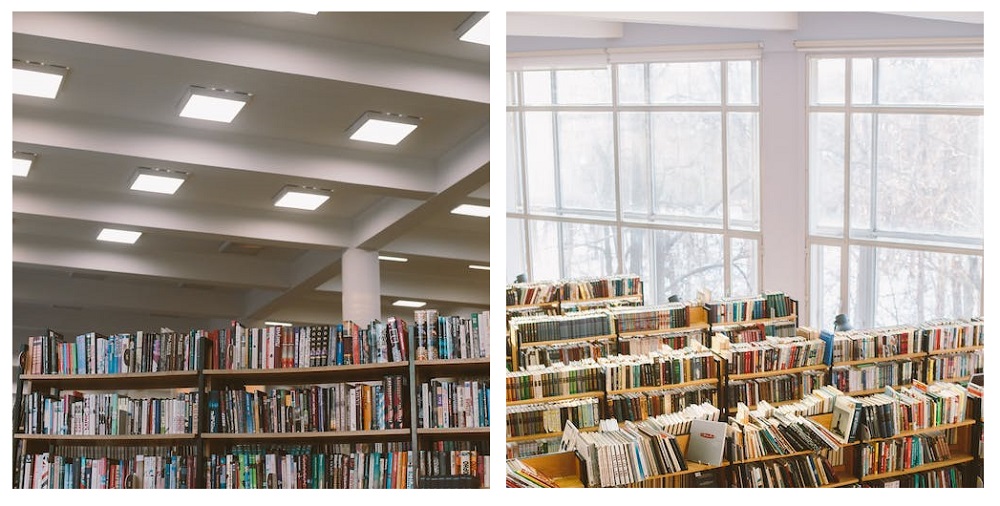 Led-valaistus valaistussuunnittelussa ja luonnonvalo kirjastossa
