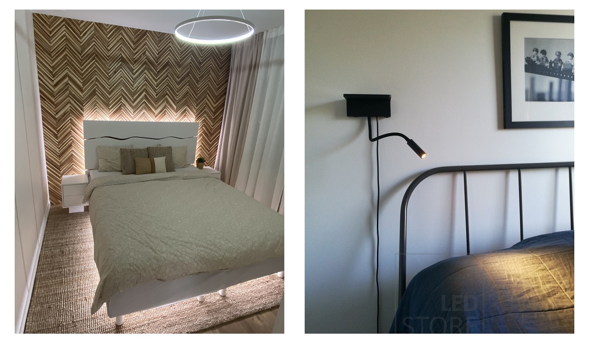 Bed lighting in the bedroom is part of bedroom lighting design