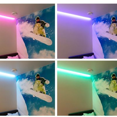 RGB led-nauha nuoren huoneen tehostevalona