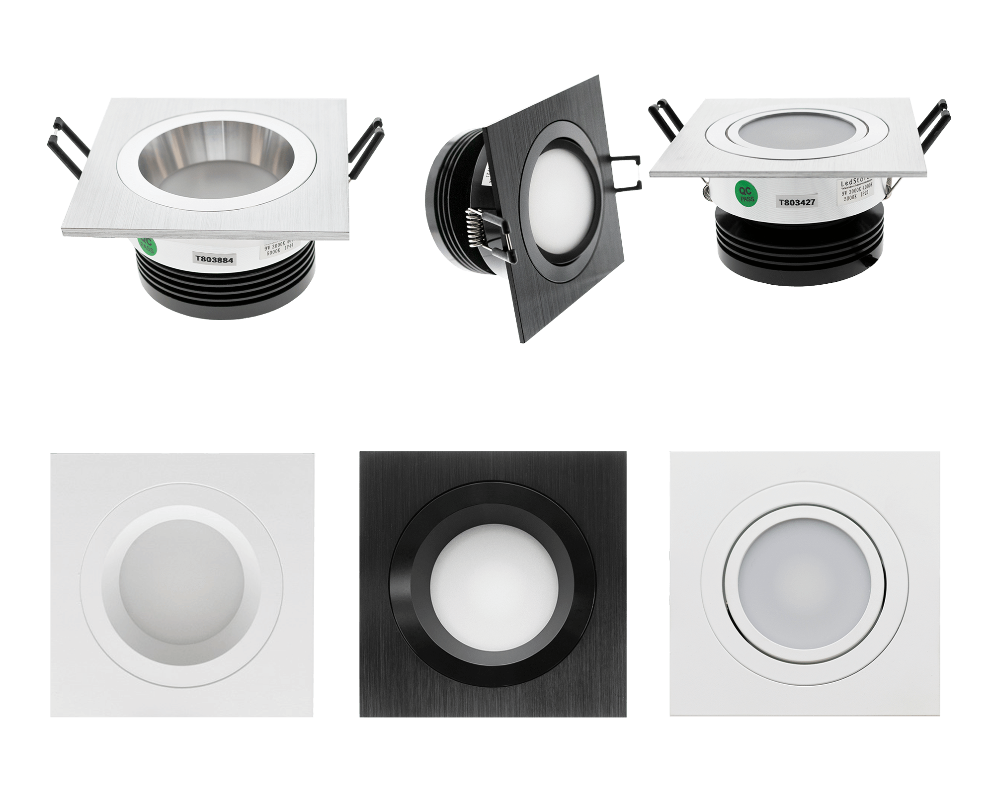 Spotlight colour temperature control is available on all LedStore spotlights