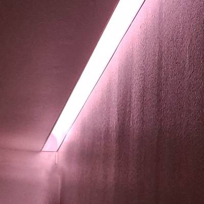 Alumiiniprofiili led nauhalle katon sisälle epäsuoraan valaisuun, 3m