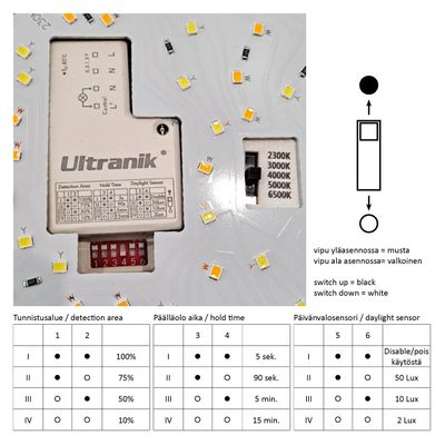 Liike 275 sensorin ohje.