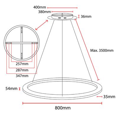 Moderni pyöreä LED-kattokruunu minimalistisessa huoneessa, jossa on puinen sälekatto, tyylikäs muotoilu ja energiatehokas valaistus.