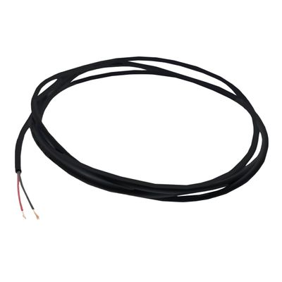 1m kaapeli, kaksinapainen, 2x0,5 mm², kuumuuden kestävä 180°, musta 1m kaapeli, kaksinapainen, 2x0,5 mm², kuumuuden kestävä 180°, musta