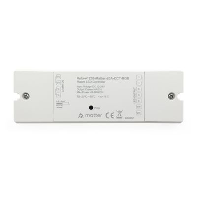 VaLO Matter LED vastaanotin 12V-24V - CCT, RGBW tai RGB+CCT led valoille, 20A VaLO Matter LED vastaanotin 12V-24V - CCT, RGBW tai RGB+CCT led valoille, 20A