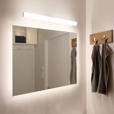 LED PEILIVALO 600, värilämpötilasäädettävä, himmennettävä, 10W, IP54, CRI98, mattavalkoinen