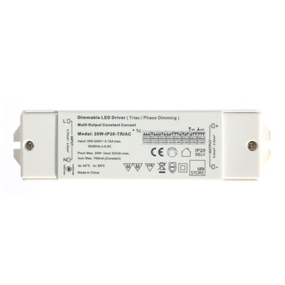 250-700mA säädettävä TRIAC muuntaja, max. 20W