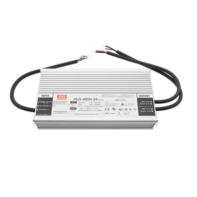 LED virtalähde 24V, 480W, led nauhoille, IP67, Mean Well