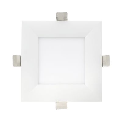 Tekninen piirustus pyöreästä ja neliön muotoisesta LED-paneelista, 130x130mm leikkaus, 145x145mm koko, 20/30mm korkea.