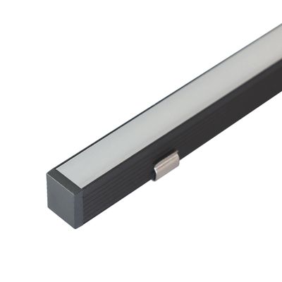 MINI alumiiniprofiili SOLO led nauhalle, 2 metriä, pinta-asennettava, musta