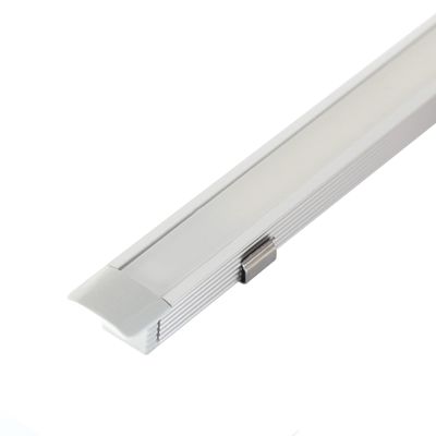 MINI Alumiiniprofiili SOLO led nauhalle, 2 metriä, upotettava, kapea, harjattu alumiini
