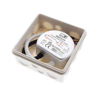 Pyöreä LED-valaistusrelemoduuli, jossa on kytketyt johdot, tekniset tiedot ja sertifiointi, valaistuksen valvonta