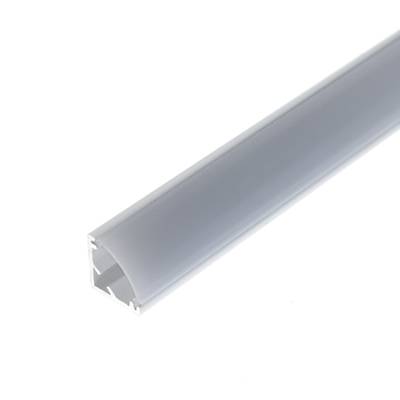Alumiiniprofiili led nauhalle 3000x10x10mm, pinta-asennettava, 45 kulma, valkoinen