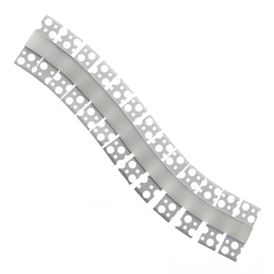 Taipuisa, kahdelta sivulta kipsattava, upotettava alumiiniprofiili led nauhalle, 3000mm, harjattu alumiini Taipuisa, kahdelta sivulta kipsattava, upotettava alumiiniprofiili led nauhalle, 3000mm, harjattu alumiini