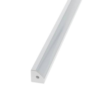 Alumiiniprofiili led nauhalle 3000x18x18mm, pinta-asennettava, 45 kulma, harjattu alumiini Alumiiniprofiili led nauhalle 3000x18x18mm, pinta-asennettava, 45 kulma, harjattu alumiini