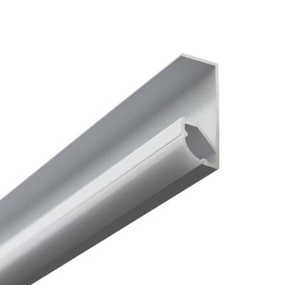Kulmikas alumiininen LED-profiili himmeällä diffuusorilla, optimaalinen tasaiseen lineaariseen valaistukseen.