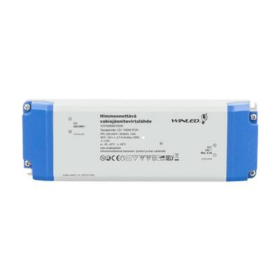 LED muuntaja, 12V, 100W, Winled, TRIAC himmennettävä, IP20