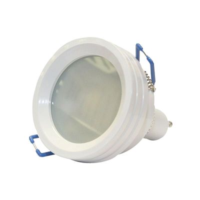 Pyöreä lampun kehys, GU10/MR16 kannalle, IP44, valkoinen, 18mm korkea