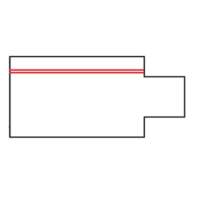 Geometrinen muotokuvake, jossa on suorakaiteen muotoinen kehys, jossa on kaksi punaista vaakasuoraa viivaa yläosassa, ja ne edustavat modernia LED-valaistussuunnittelua.