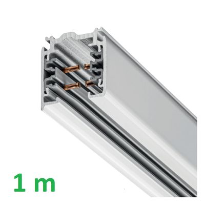 1 m Kosketinkisko - XTS 4100-3, 3-vaihe kisko, pinta-asennus, VALKOINEN 1 m Kosketinkisko - XTS 4100-3, 3-vaihe kisko, pinta-asennus, VALKOINEN