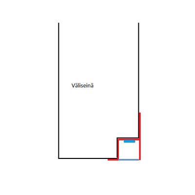 Alumiiniprofiili led nauhalle - UPOTETTAVA REUNAPROFIILI 45/23x35/23x3000mm, anodisoitu alumiini