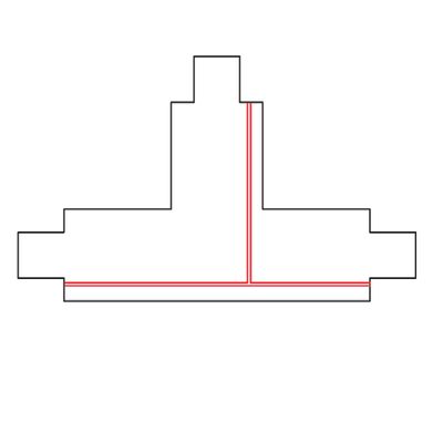 T-kappale - XTS 36-2  MUSTA