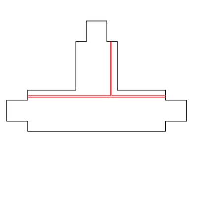 T-kappale - XTS 40-2 MUSTA