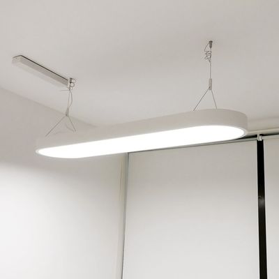 LED riippuvalaisin toimistoon - UFO, 4000K, matta valkoinen 48W