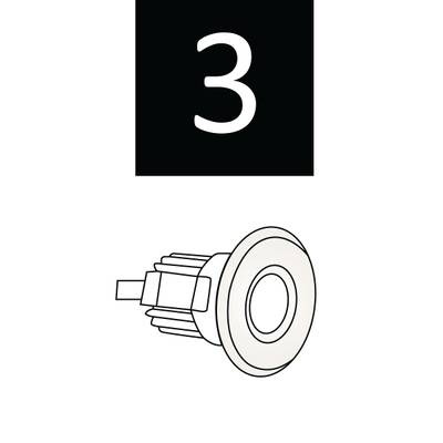 LED alasvalosarja kosteisiin tiloihin, 3kpl 3W spottia, valkoinen