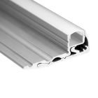 Alumiiniprofiili led nauhalle portaisiin 1000x22x60mm, porrasaskelmien valaisuun, harjattu alumiini