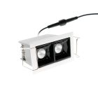 LED spotti - LINJA 2, IP44, himmennettävä 2x2W, valkoinen/musta, CRI93