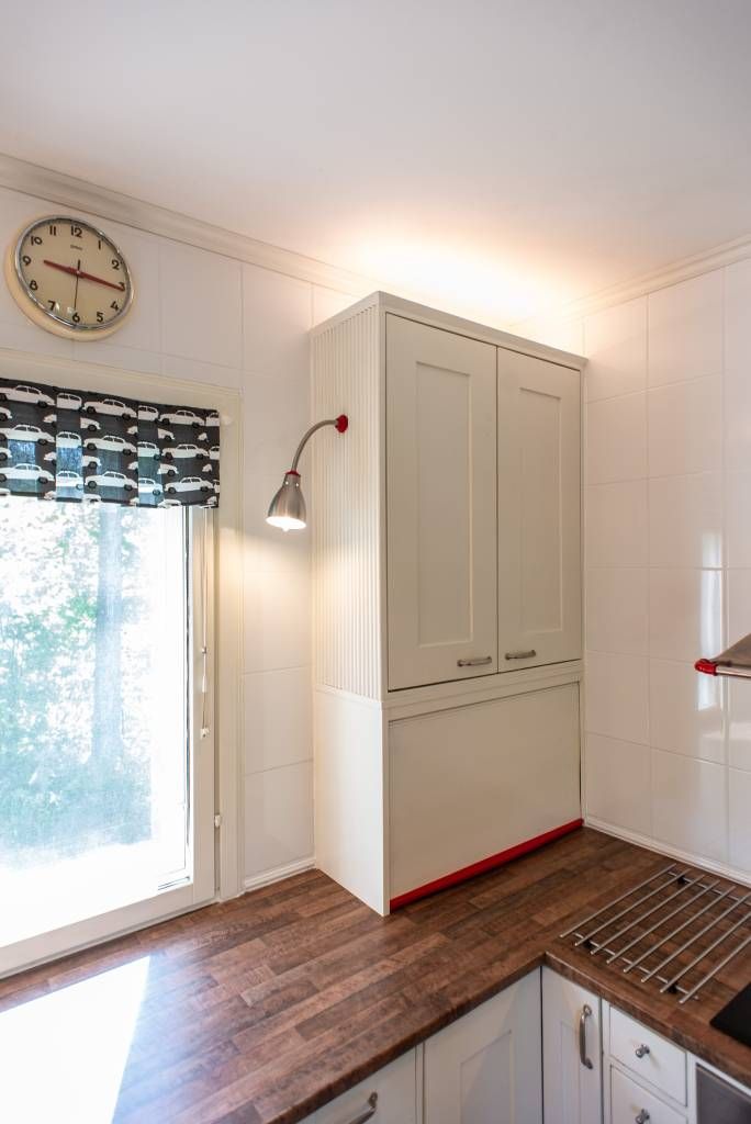 vintagekeittiön led-valaistus, led-polttimoita ja led-nauhaa