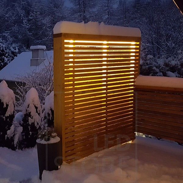 Epäsuoraa tunnelmallista valoa ulkoaidassa. Ledstore.fi