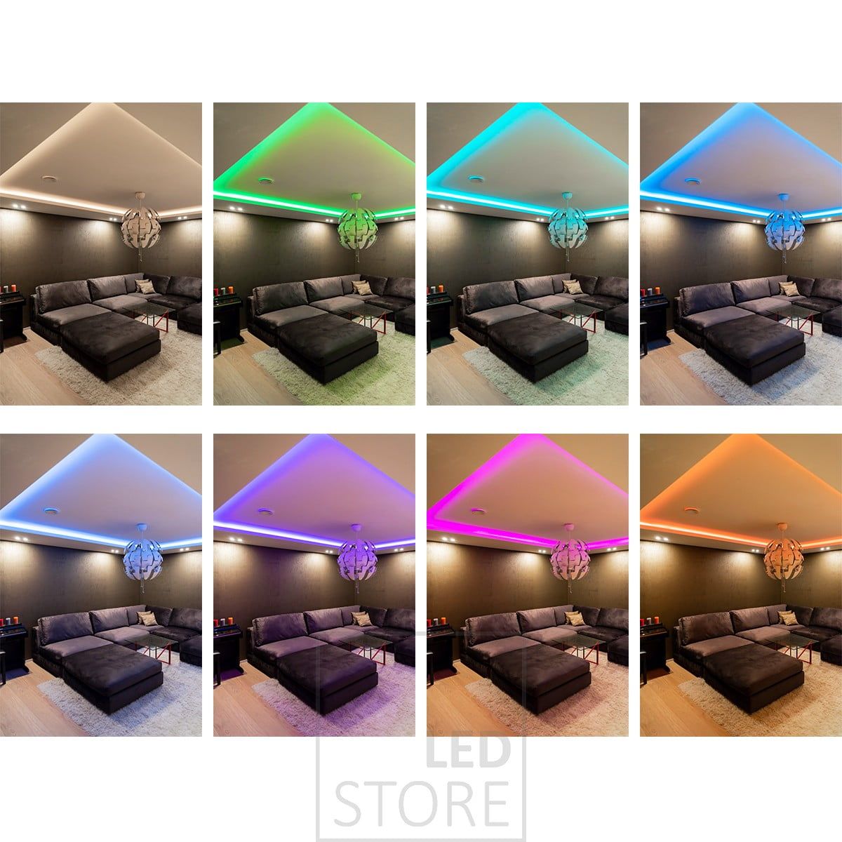 Muokattavaa tunnelmavalaistusta RGB+W led nauhalla. Ledstore.fi