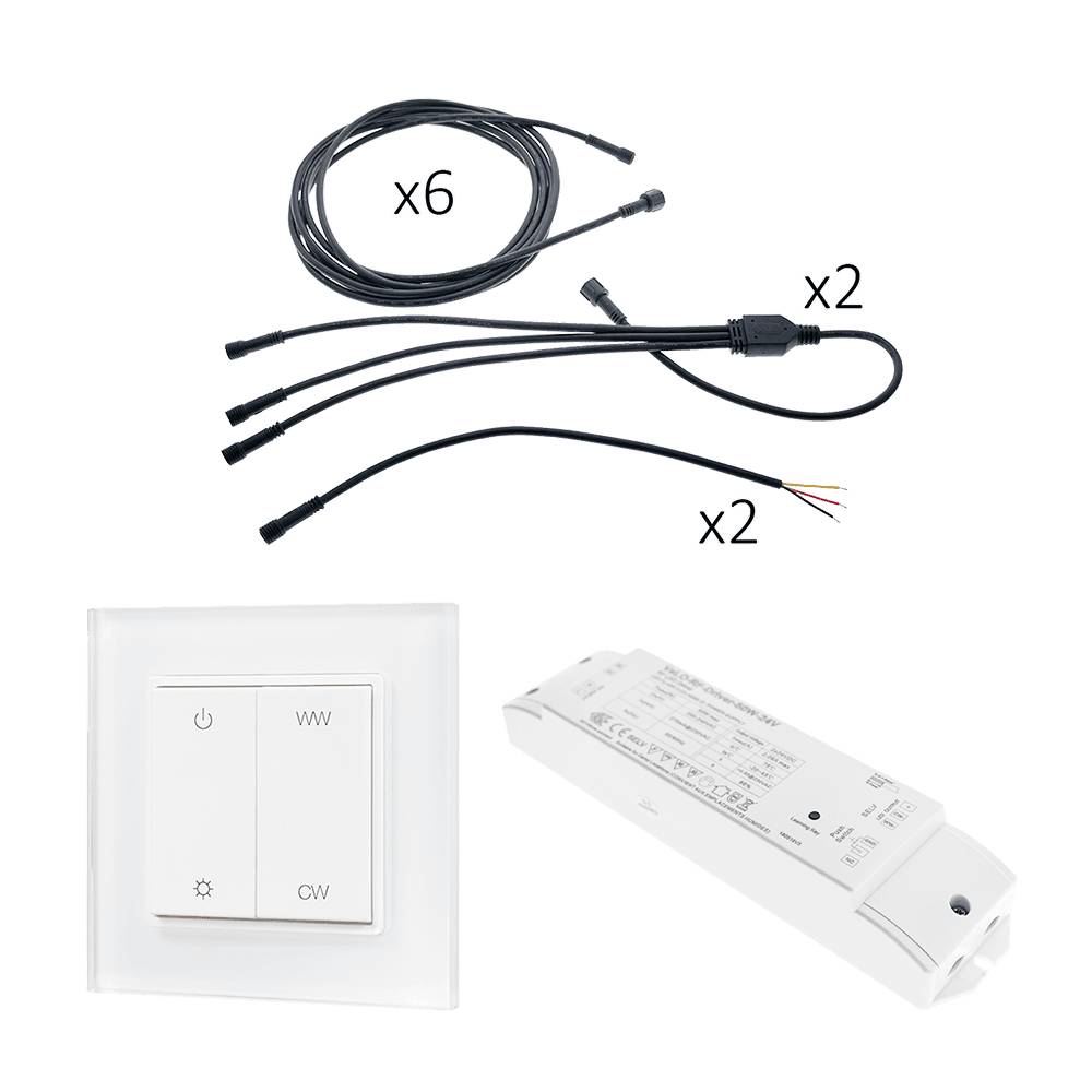 Led strip cable selection three-pole wiring harness, transformer, controller