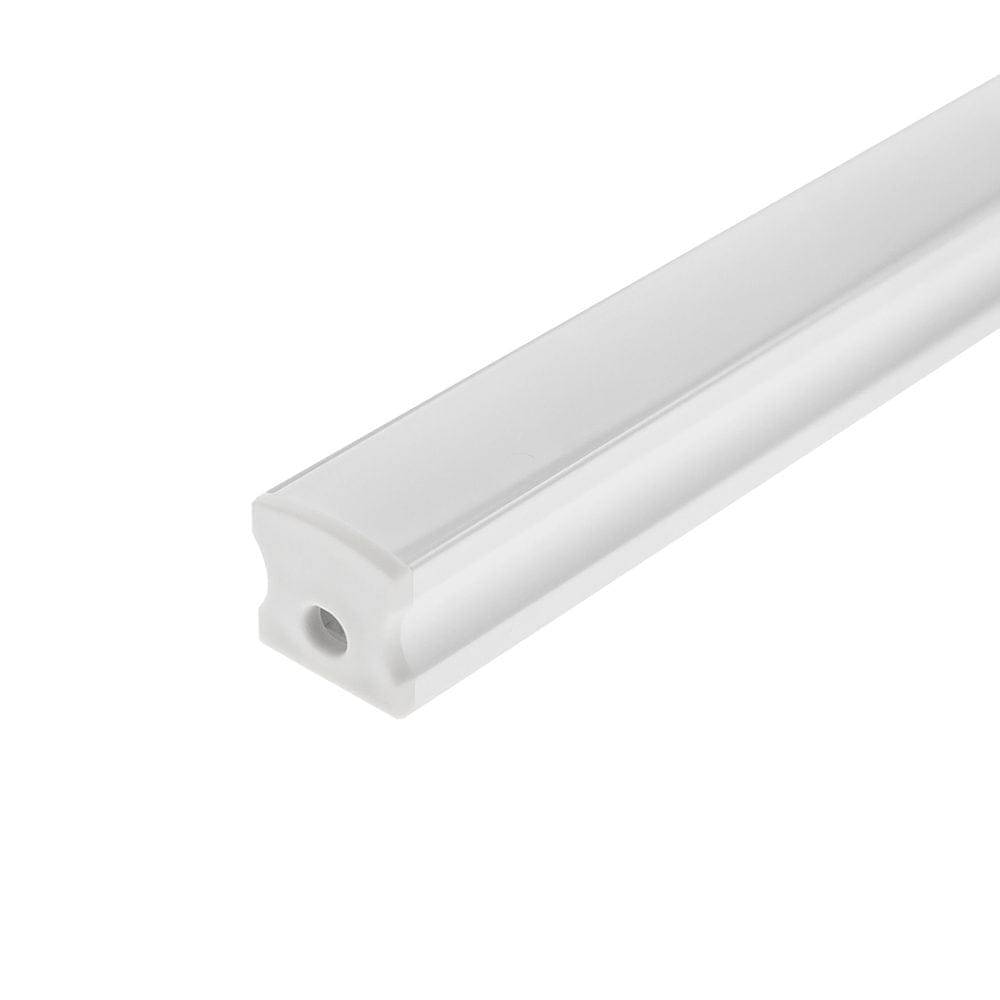 LedStoren valkoinen alumiiniprofiili pinta-asennukseen