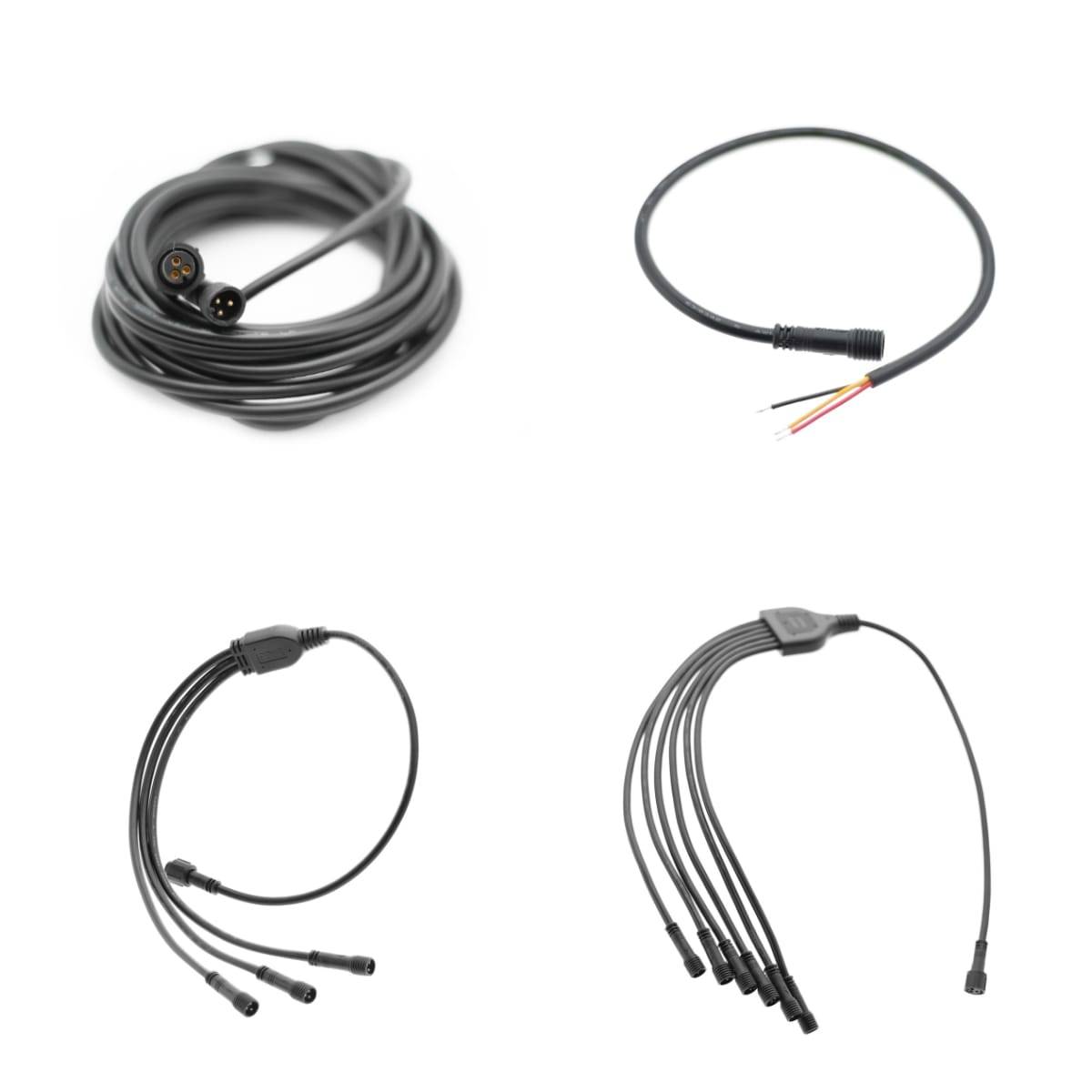 Zigbee asennus värilämpötilasäädettävien johtojen jakotukkeja ja liitoskaapeleita.