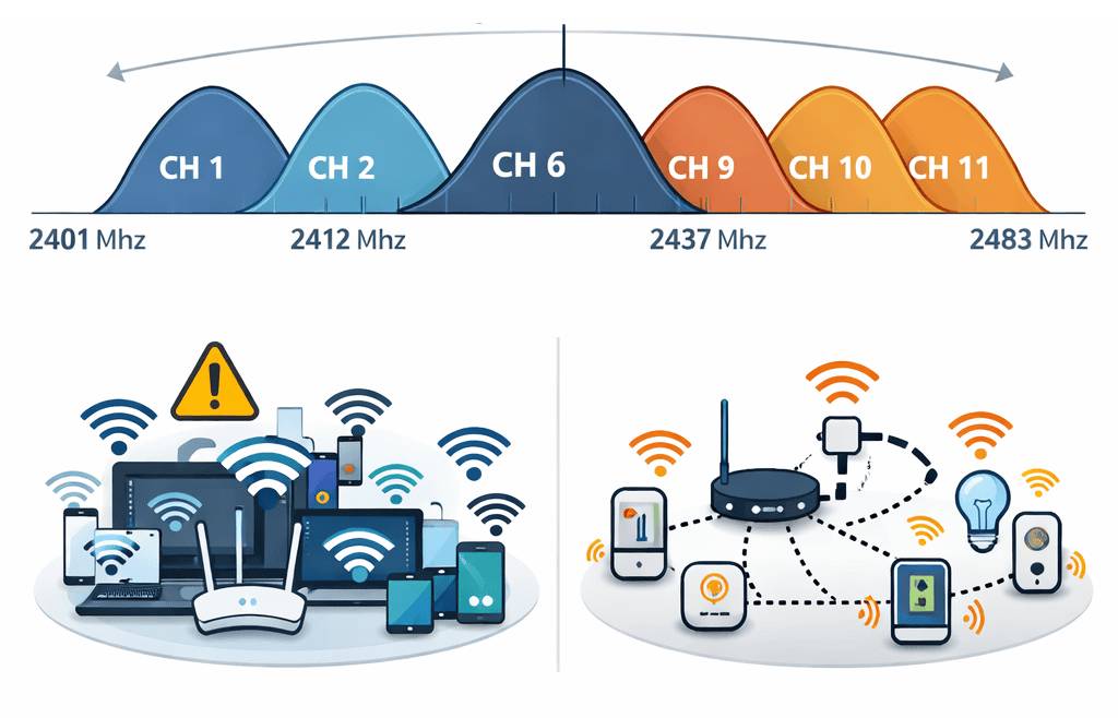 Wi-Fi-verkkojen ruuhka voi häiritä älyvalaistusta, mutta Zigbee mahdollistaa häiriöttömän LED-valaistuksen tulevaisuuden.