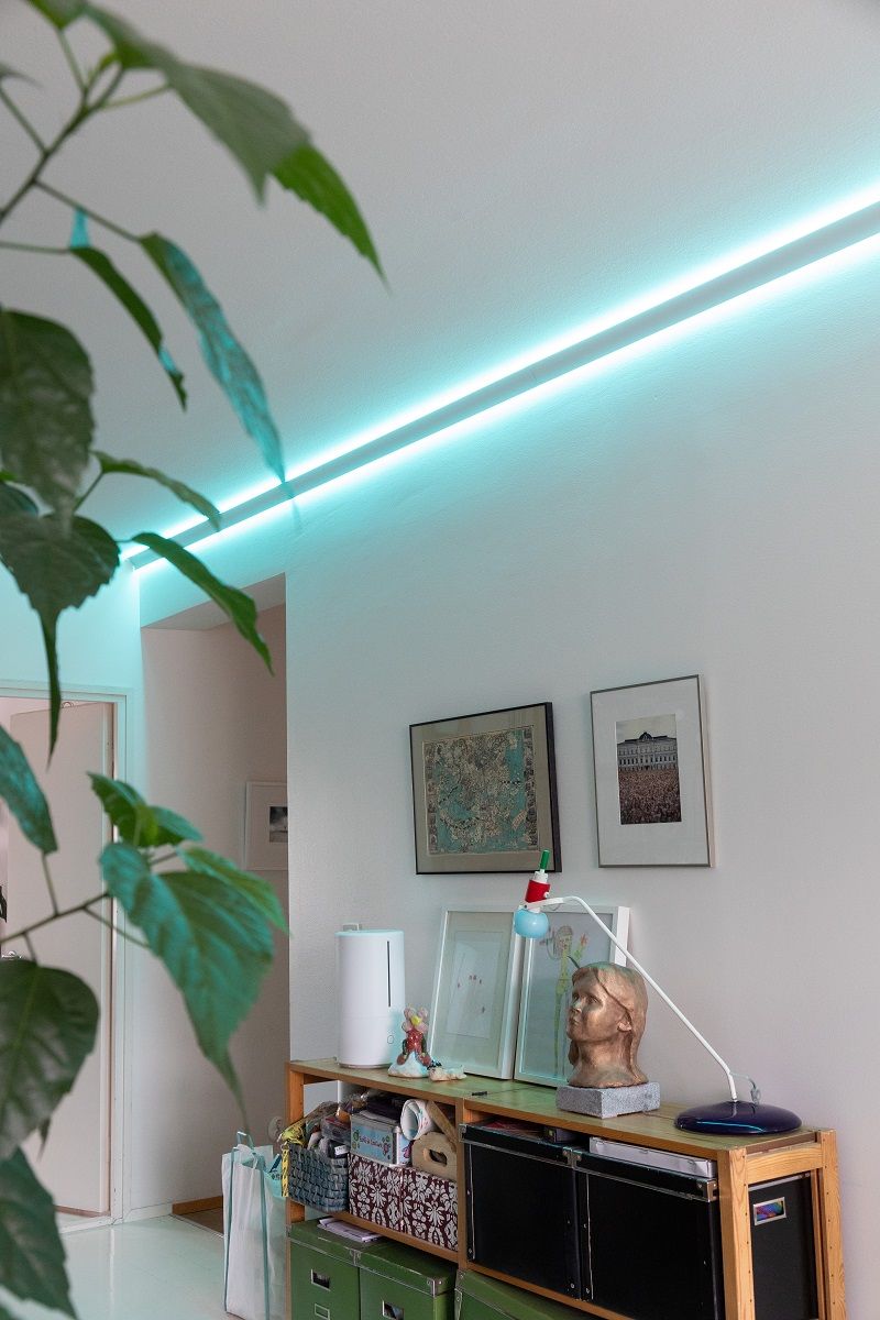 RGB+CCT led nauhalla tunnelman muuttaminen on helppoa.